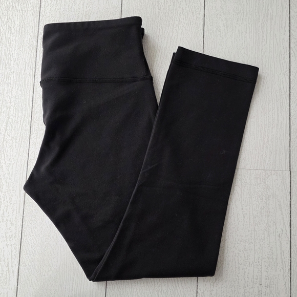 lululemon athletica Pants - Lululemon‎ Black Crop Athletic Leggins 4